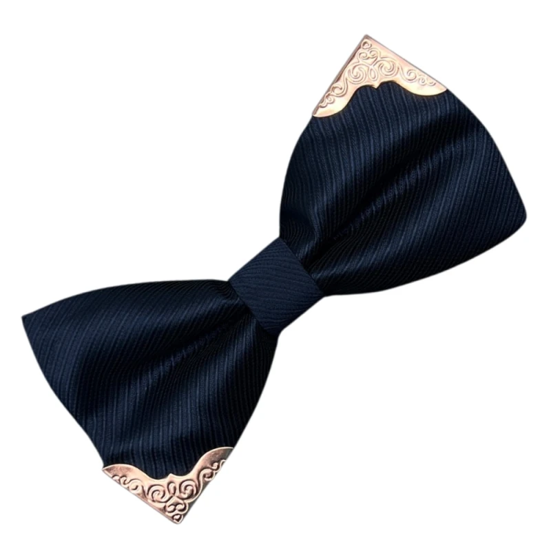 Muszka-męska-granatowa-regulowana-mucha-elegancka-ze-zdobieniem 5.webp