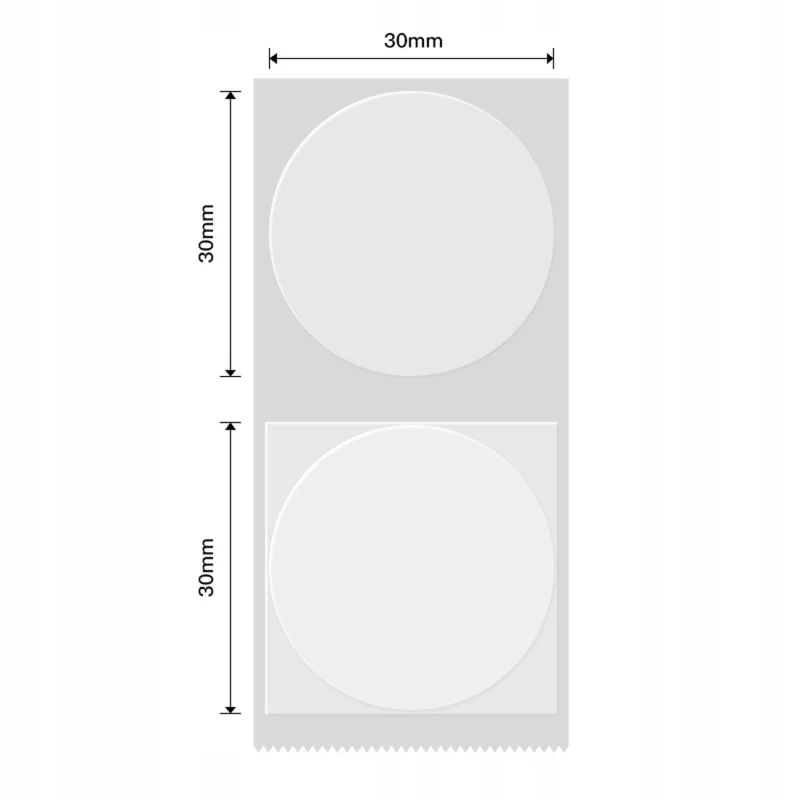 Naklejki Transparentne NIIMBOT 31mm Okrągłe 2.webp