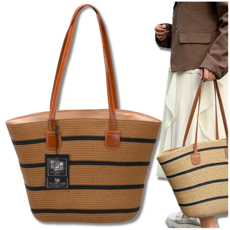 Torba-słomiana-damska-plażowa-na-lato-BAD&BAGS-na-ramię-duża.webp