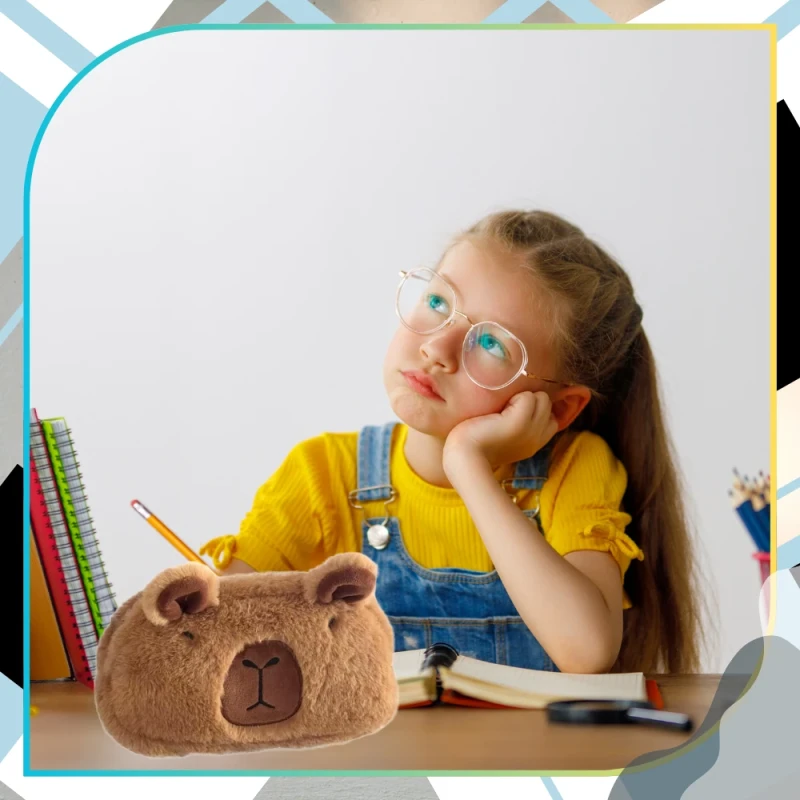 Piórnik-szkolny-saszetk- kapibara-dla-dziewczynki-chłopca-pluszowy 2.webp