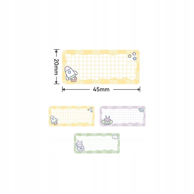 NIIMBOT Etykiety Naklejki 45x20mm Seria B SZKOLNE 1.webp