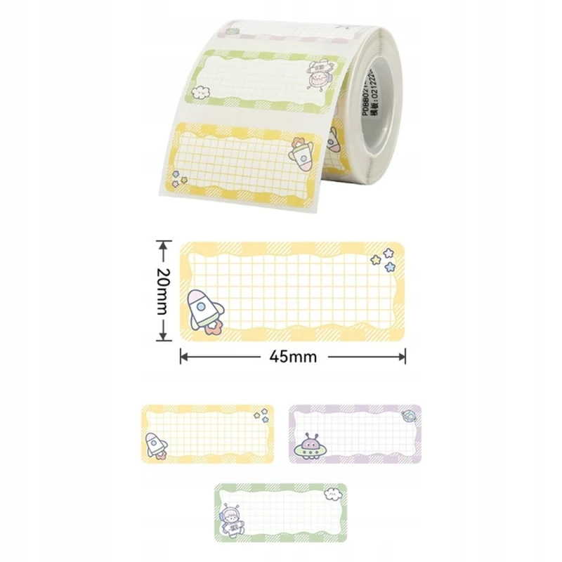 NIIMBOT Etykiety Naklejki 45x20mm Seria B SZKOLNE 4.webp