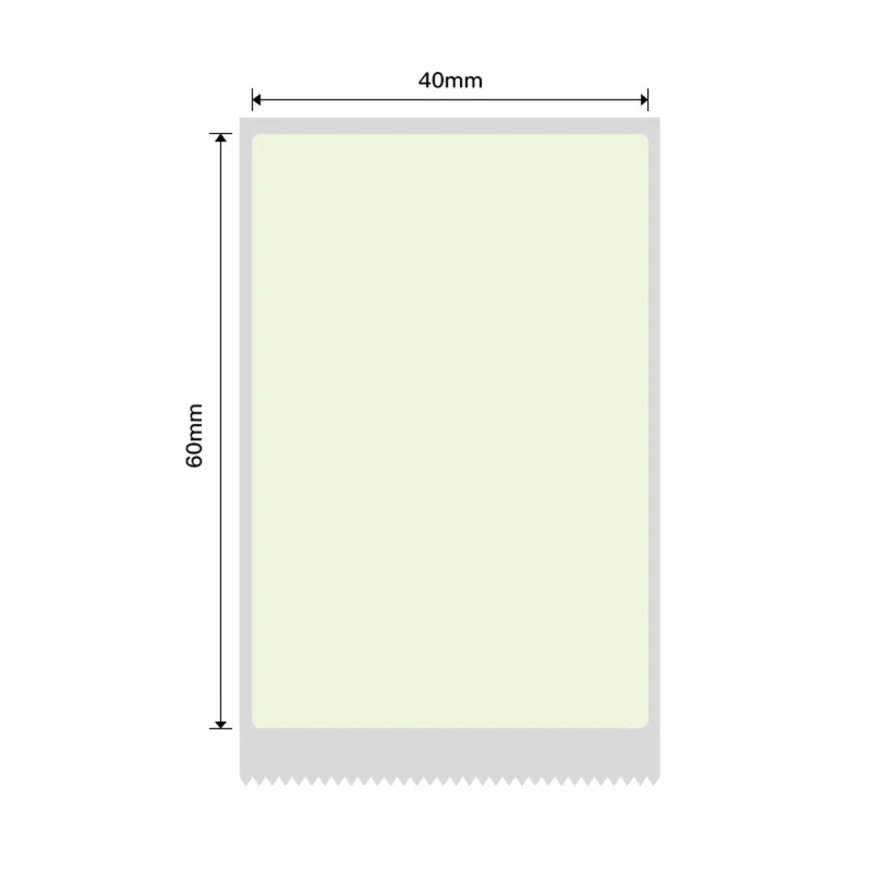 NIIMBOT B21 B3S B1 Etykiety 40x60mm Zielone 120 sztuk 1.webp