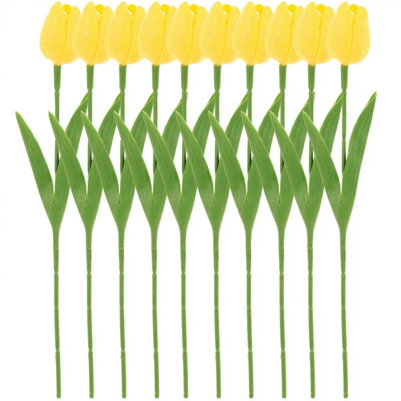 Sztuczne tulipany bukiet 10 szt kwiaty dekoracyjne 9.webp