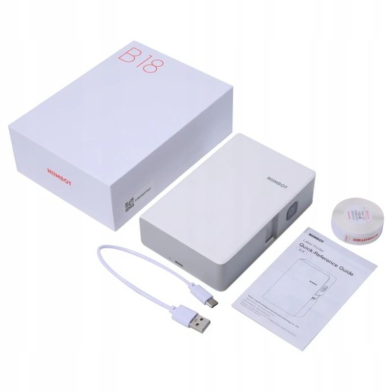 Drukarka NIIMBOT B18 Termotransferowa Rolki Kolorowe3.webp