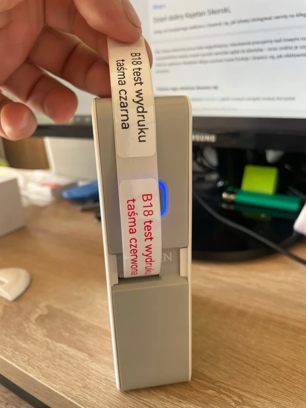 Zielona Taśma Termotransferowa NIIMBOT do B18