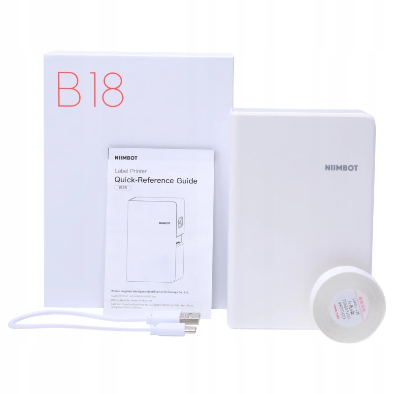 Drukarka NIIMBOT B18 Termotransferowa Rolki Kolorowe 4.webp