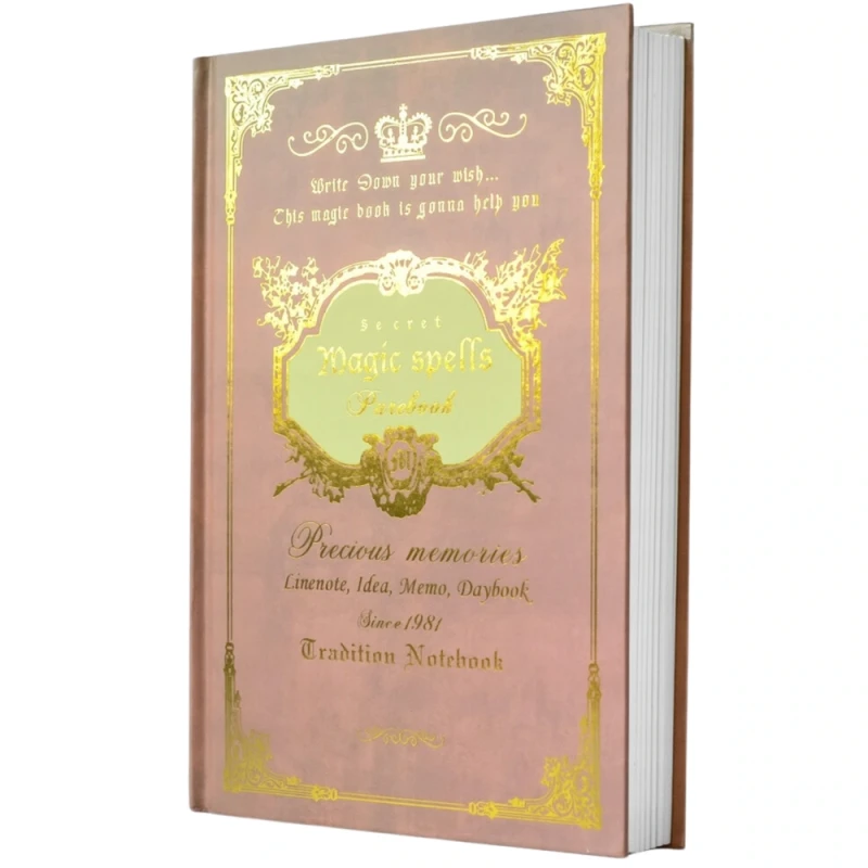 Różowy-notes-planer-notatnik-w-linię-160-kartek-zdobiona=okładka 4.webp
