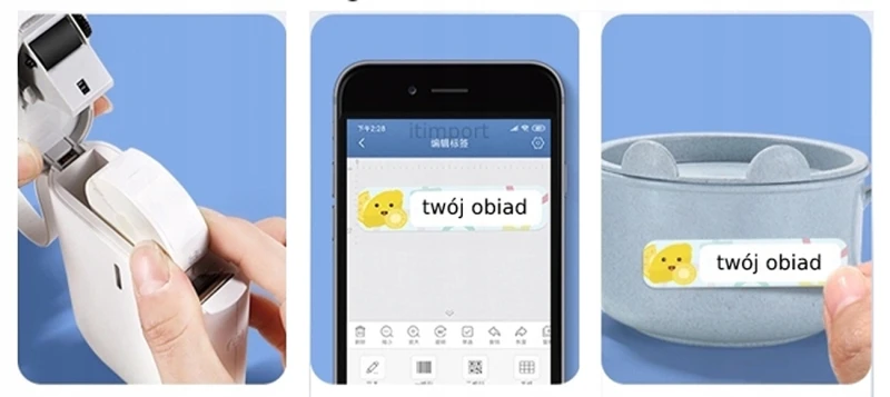 NIIMBOT D110_M Drukarka Termiczna do Etykiet 7.webp