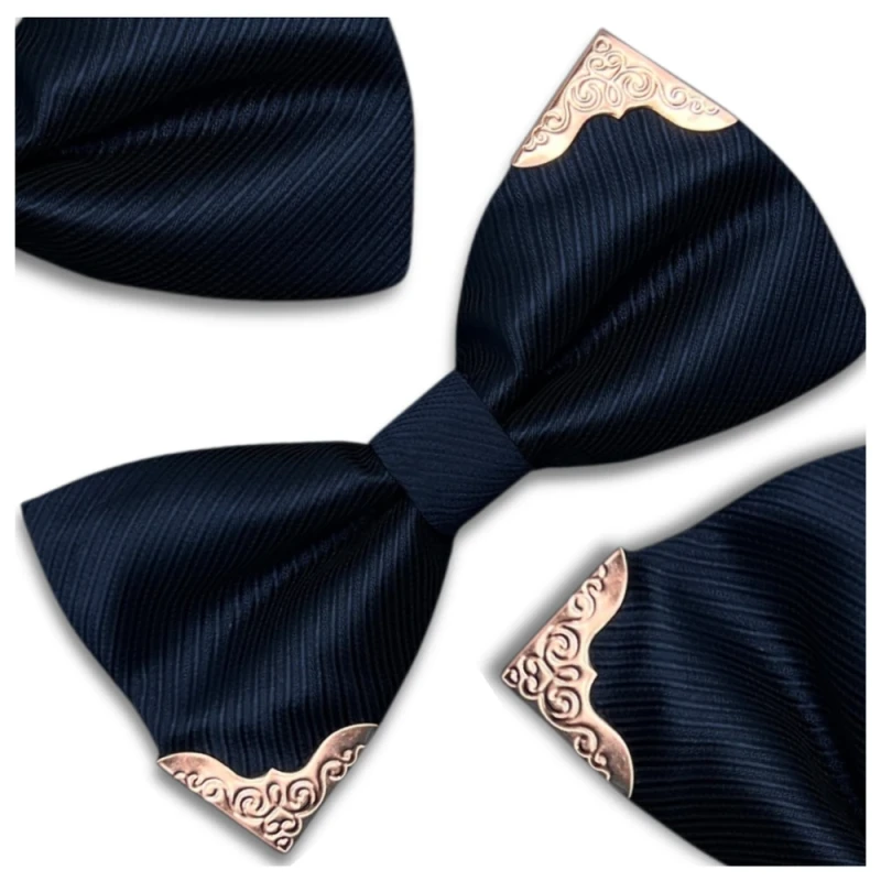 Muszka-męska-granatowa-regulowana-mucha-elegancka-ze-zdobieniem 11.webp