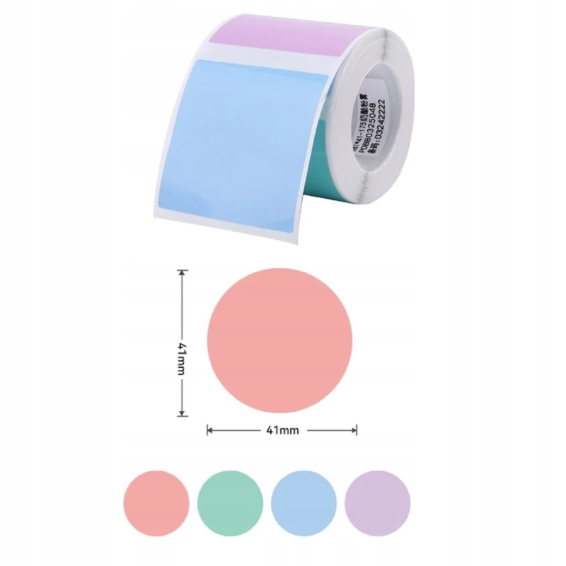 NIIMBOT Seria B Etykiety Okrągłe 41x41mm Naklejki 4.webp