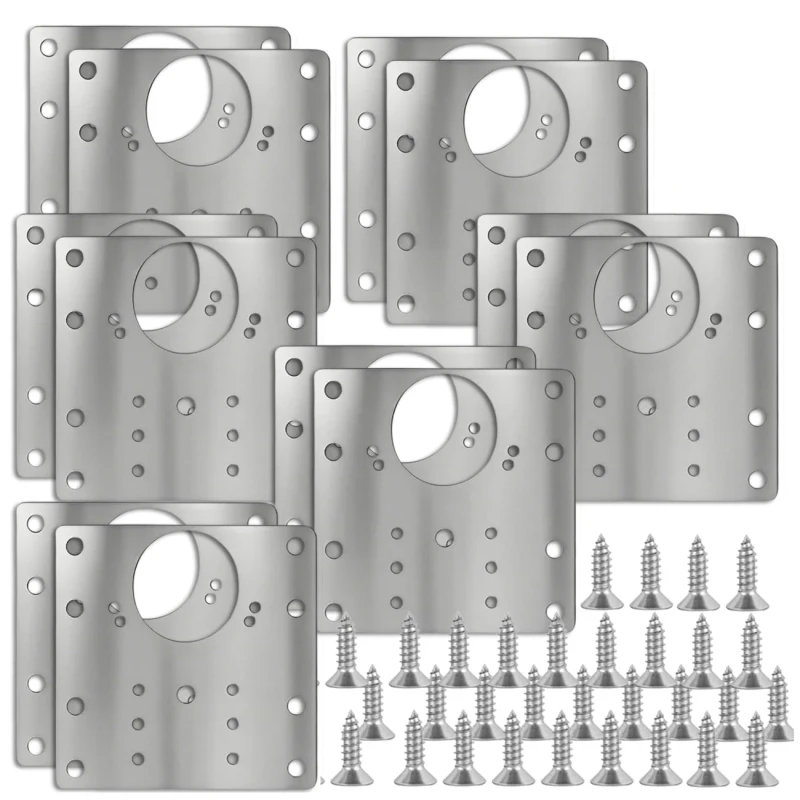 Zestaw 12 płyt do naprawy zawiasów 9x9 cm do Meblowych drzwi 10.webp