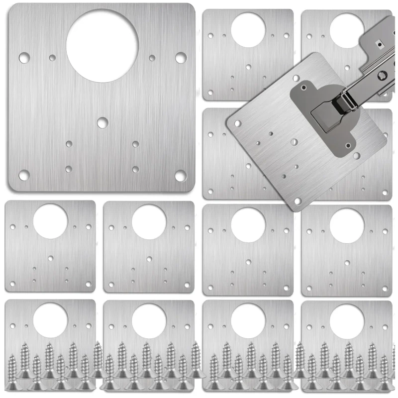 Zestaw 12 płyt do naprawy zawiasów 9x9 cm do Meblowych drzwi 8.webp
