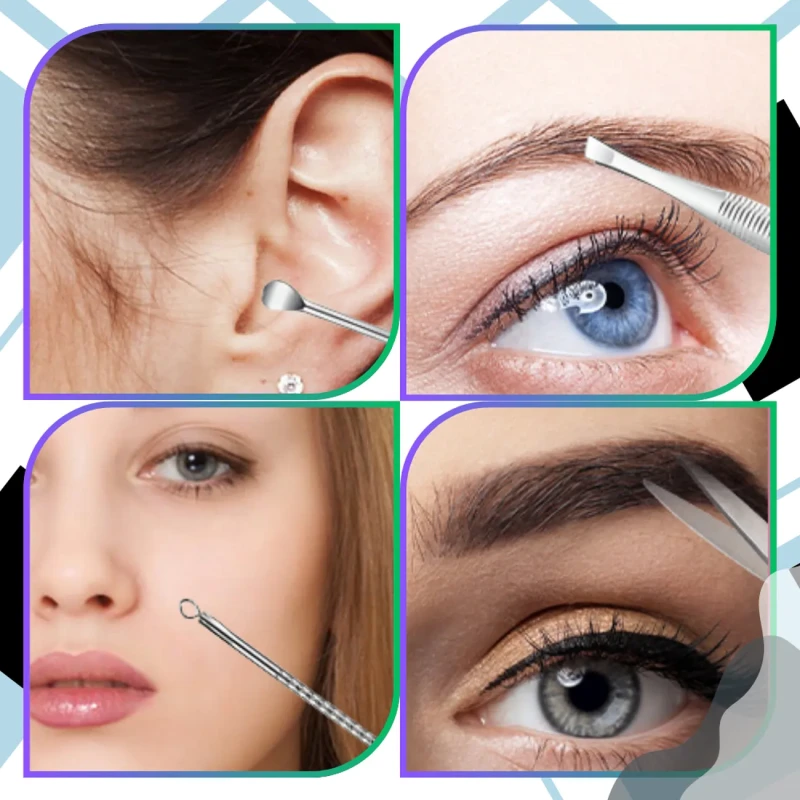Zestaw domowy do paznokci 19-częściowy manicure pokrowiec podróżny 3.webp