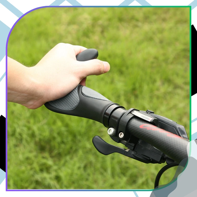 Chwyty rowerowe rączki do kierownicy roweru gripy ergonomiczne rogi 5.webp