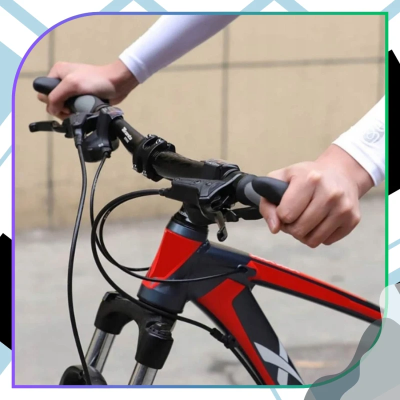 Chwyty rowerowe rączki do kierownicy roweru gripy ergonomiczne rogi 6.webp