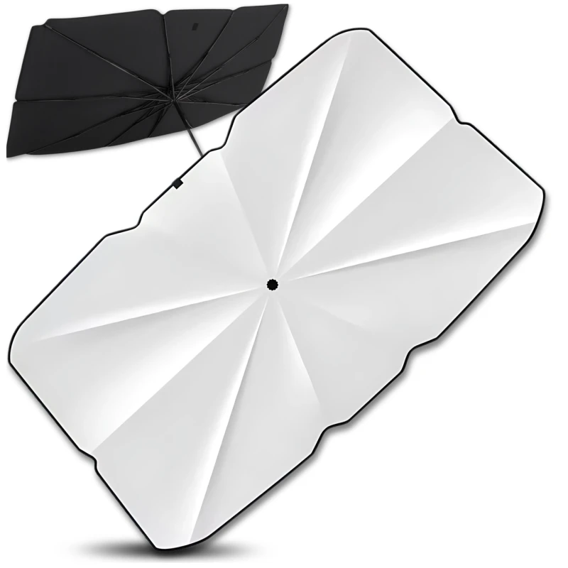 Roleta przeciwsłoneczna samochodowa parasol na przednią szybę auta 135x79 cm 1.webp