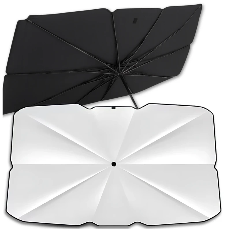 Roleta przeciwsłoneczna samochodowa parasol na przednią szybę auta 135x79 cm 2.webp
