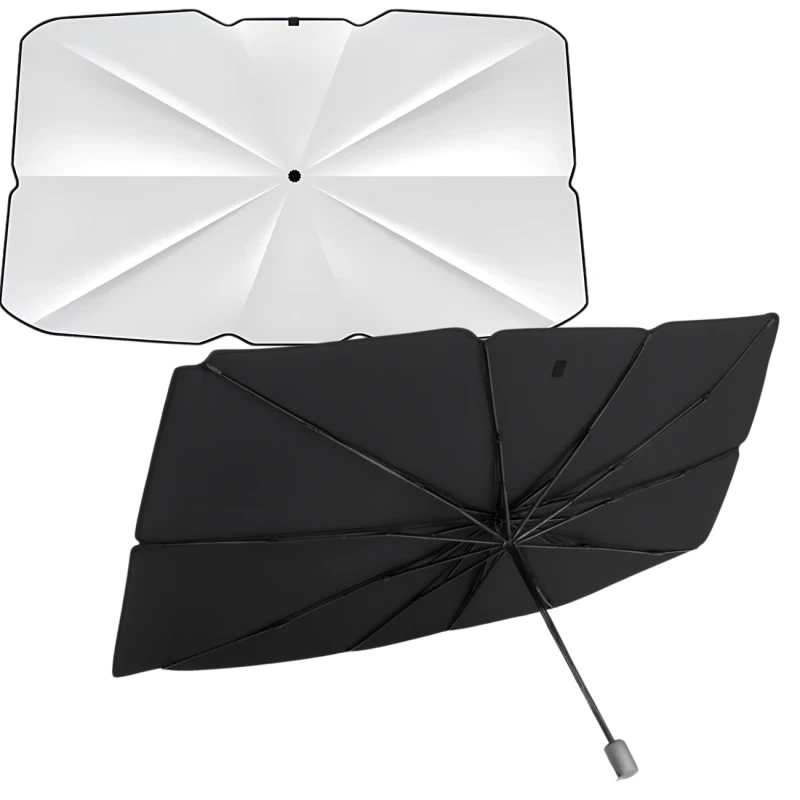 Roleta przeciwsłoneczna samochodowa parasol na przednią szybę auta 135x79 cm 4.webp