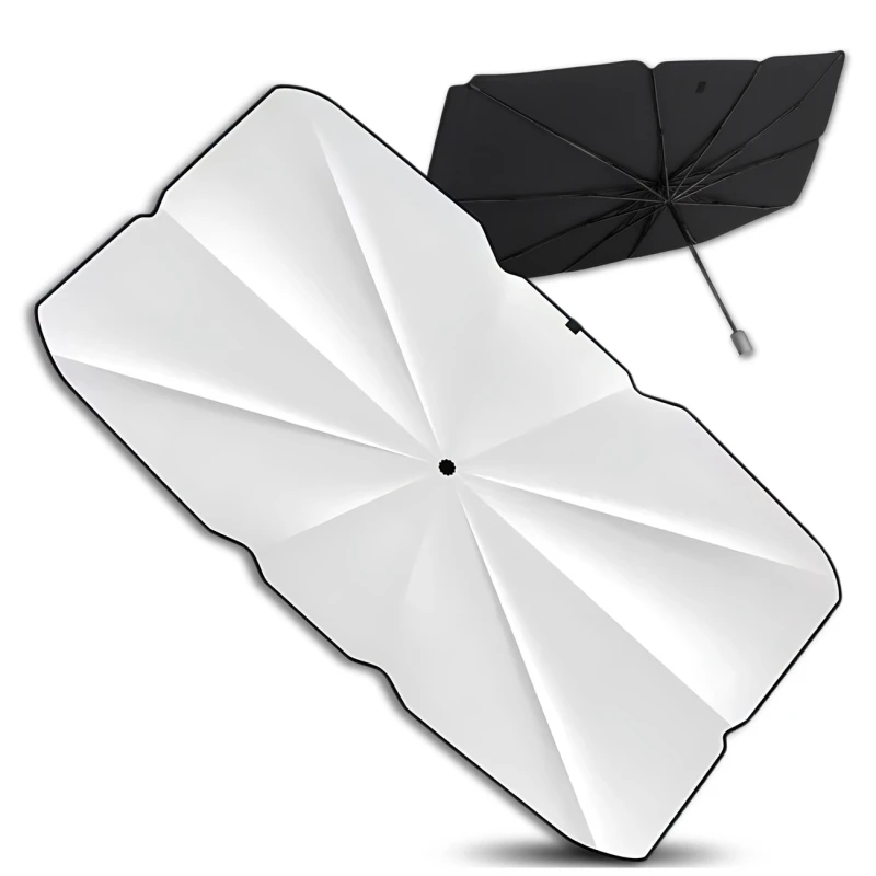 Roleta przeciwsłoneczna samochodowa parasol na szybę przednią auta 125x65 cm 1.webp