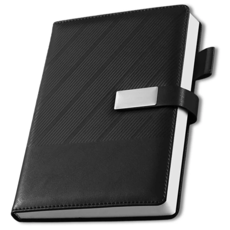 Notes zeszyt zapinany planer dziennik A5 czarny elegancki