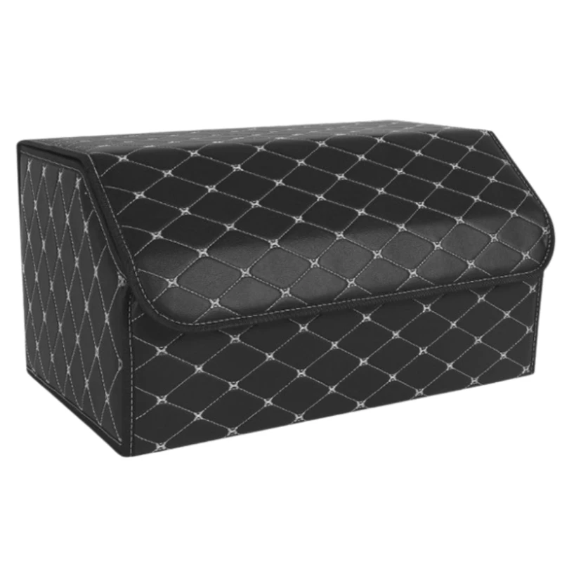 Składany organizer do bagażnika samochodowego elegancki 55x30x30 cm  7.webp