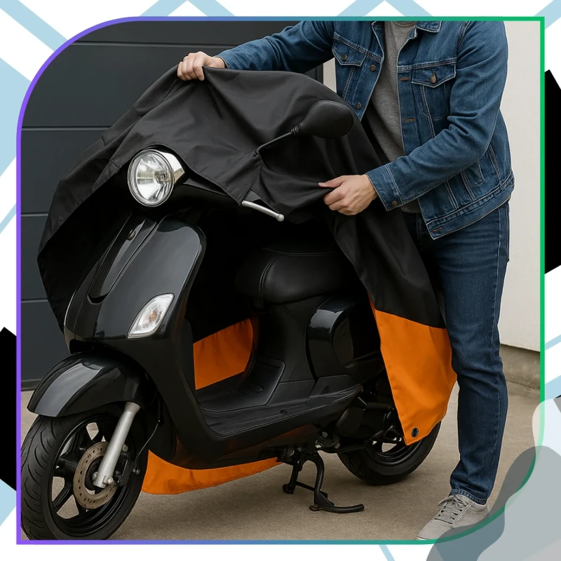 Pokrowiec ochronny wodoodporny na motocykl rower skuter 230x90x125 cm 1.webp