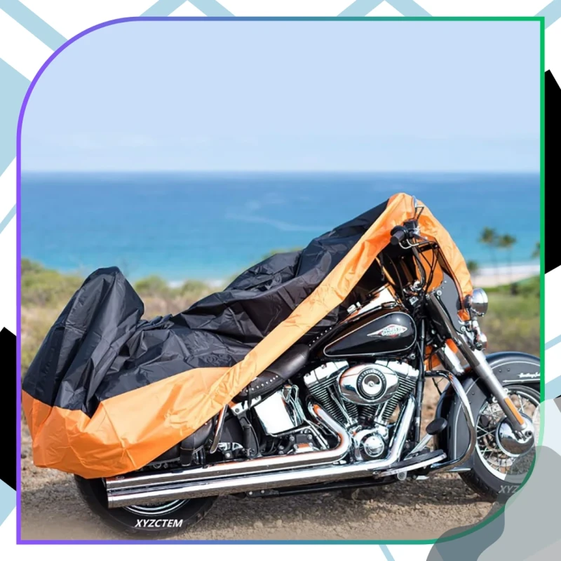 Pokrowiec ochronny wodoodporny na motocykl rower skuter 230x90x125 cm 4.webp