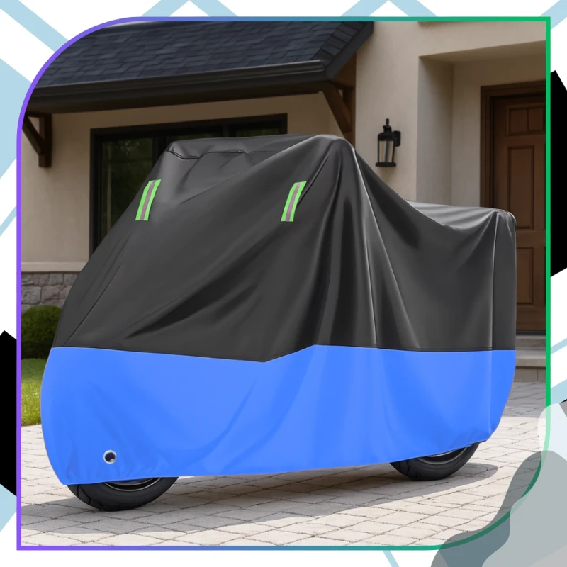 Pokrowiec ochronny wodoodporny na motocykl rower skuter 230x90x125 cm 2.webp
