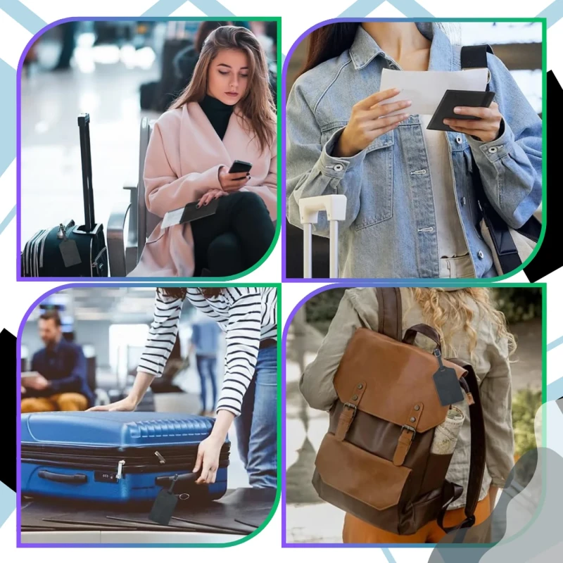 Czarny Zestaw Podróżny Etui na Paszport i Zawieszka Nowy Travel Wallet 1.webp