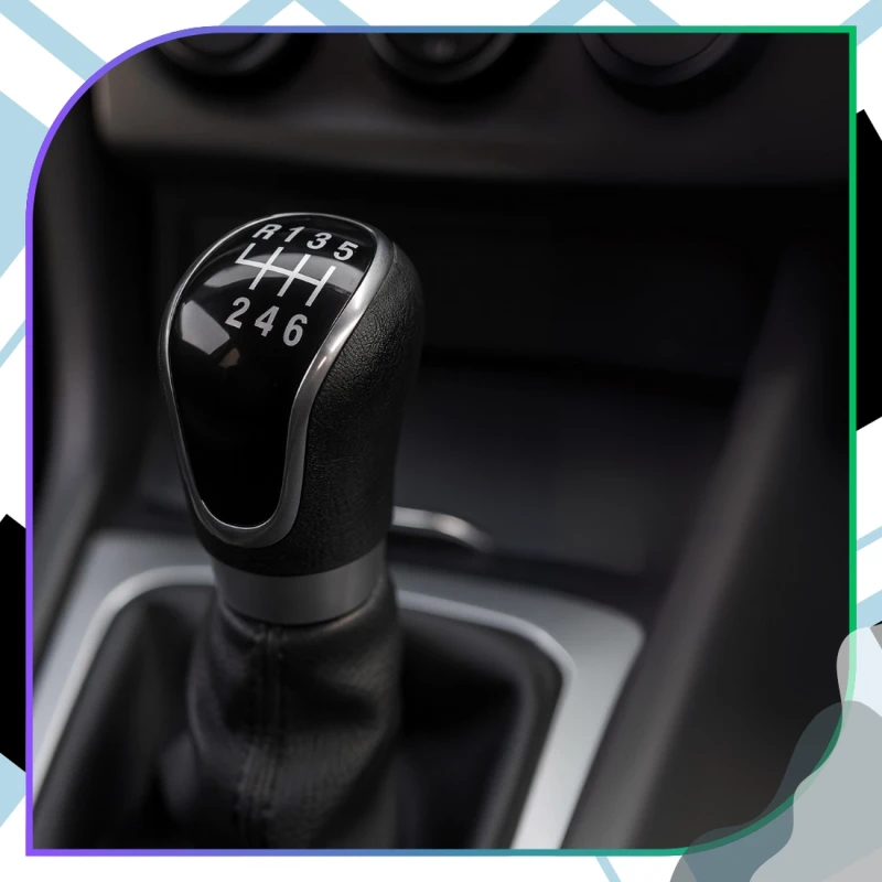 Gałka zmiany biegów Ford Mondeo 6-biegowa Czarna Chrom 2.webp