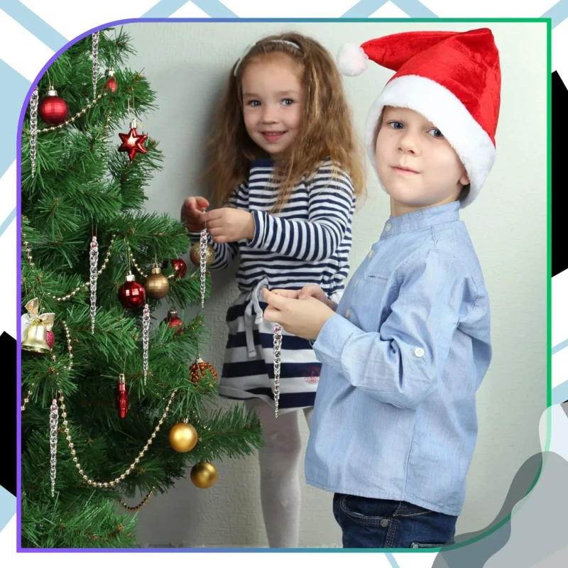 Zestaw 12 szt sopli choinkowych 13 cm przezroczystych 4.webp