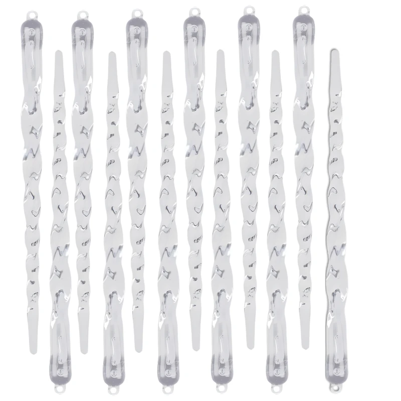 Zestaw sopli choinkowych 15 cm przezroczystych 12 szt 7.webp