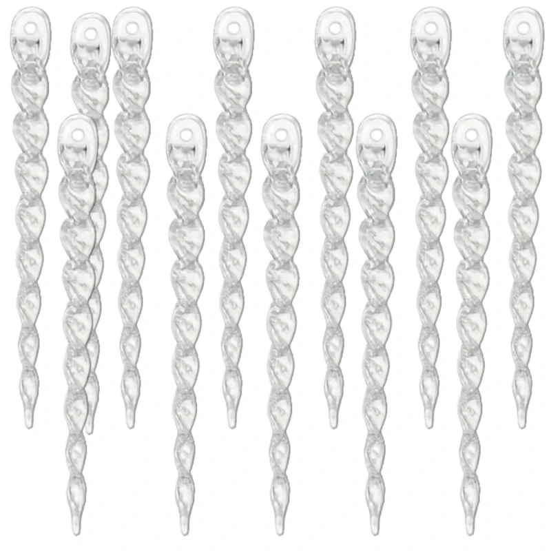 Zestaw sopli choinkowych 15 cm przezroczystych 12 szt 13.webp
