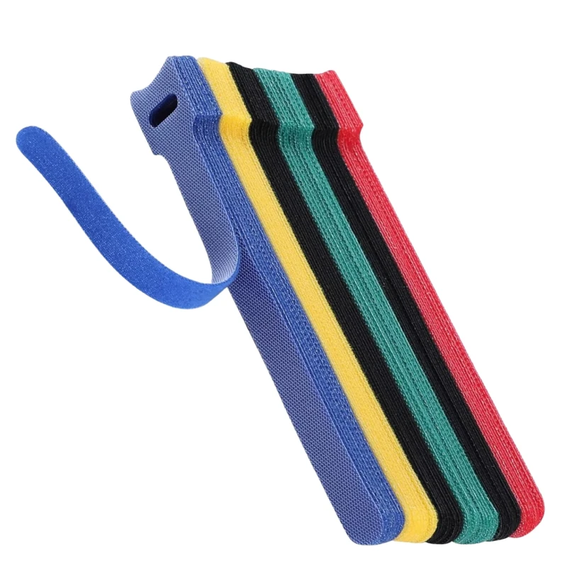 Opaska na rzep do spinania kabli przewodów zestaw 100szt kolorowe 12x150mm 5.webp