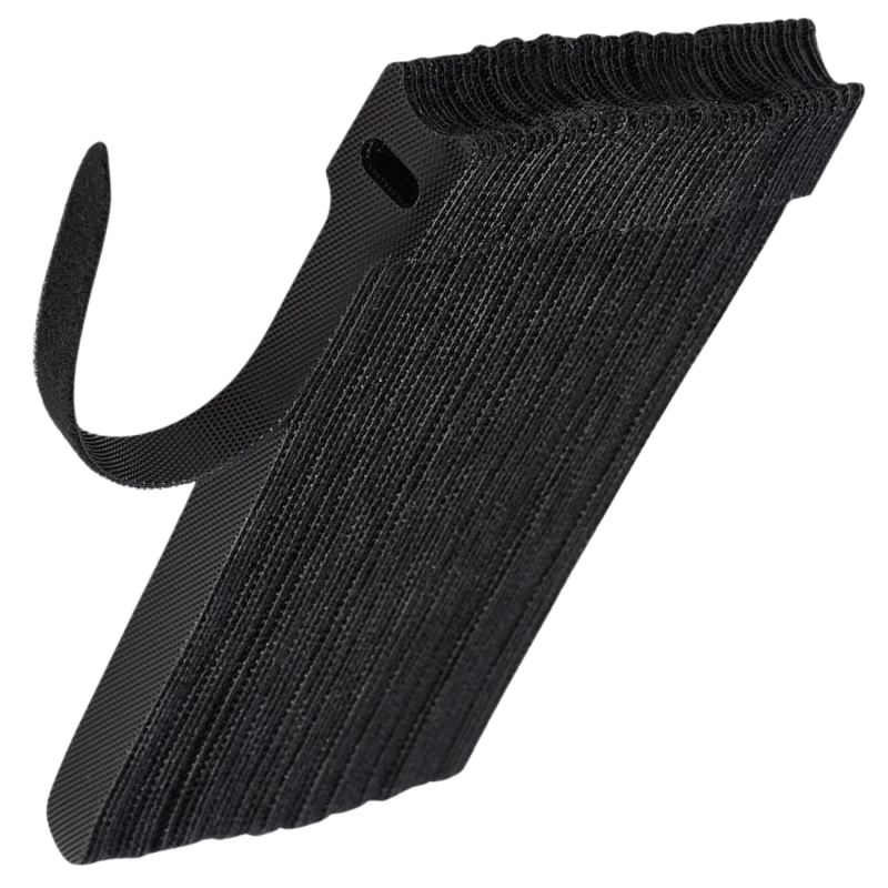 Opaska na rzep do spinania kabli przewodów zestaw 100szt czarne 12x150mm 5.webp