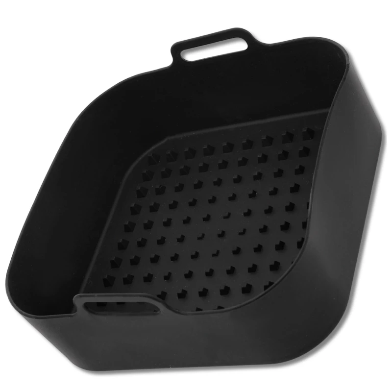 Wkład silikonowy do Air Fryera wielorazowy forma do pieczenia czarny 1.webp