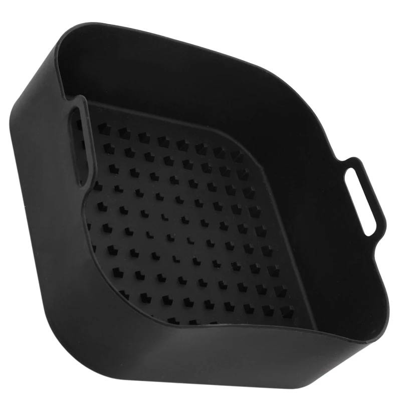 Wkład silikonowy do Air Fryera wielorazowy forma do pieczenia czarny 4.webp