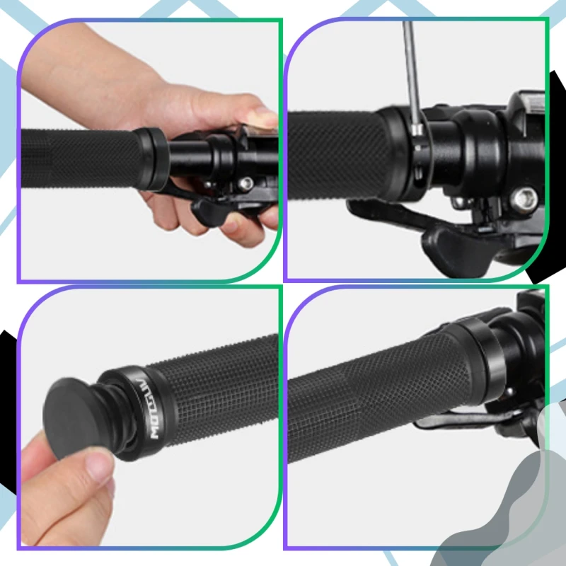 Chwyty rowerowe do kierownicy gripy rączki antypoślizgowe roweru 6.webp