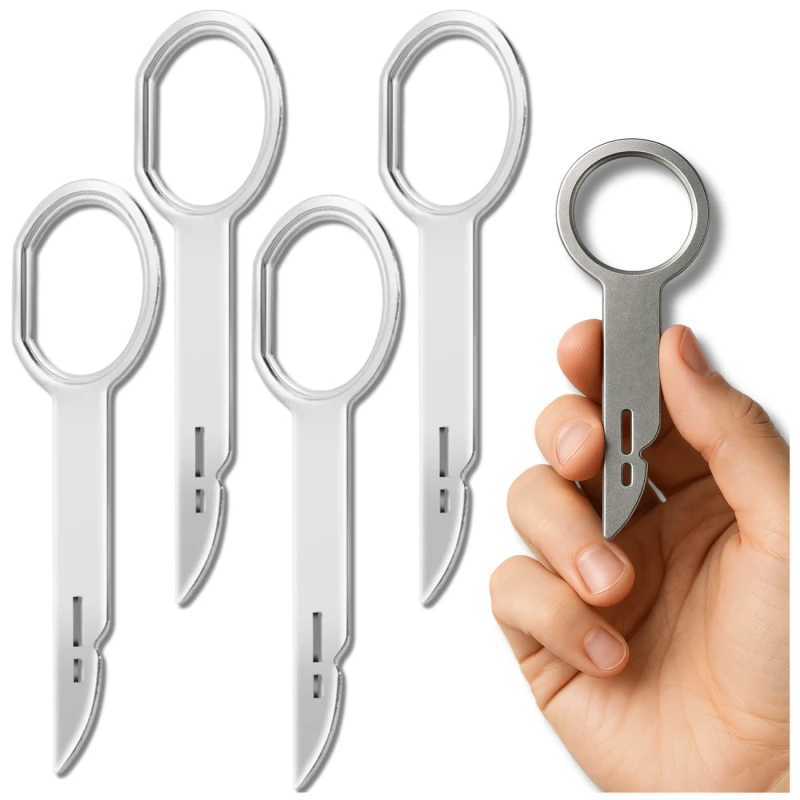 Klucze do demontażu radia wyjmaki 4szt. Audi VW Ford Skoda Seat 2.webp