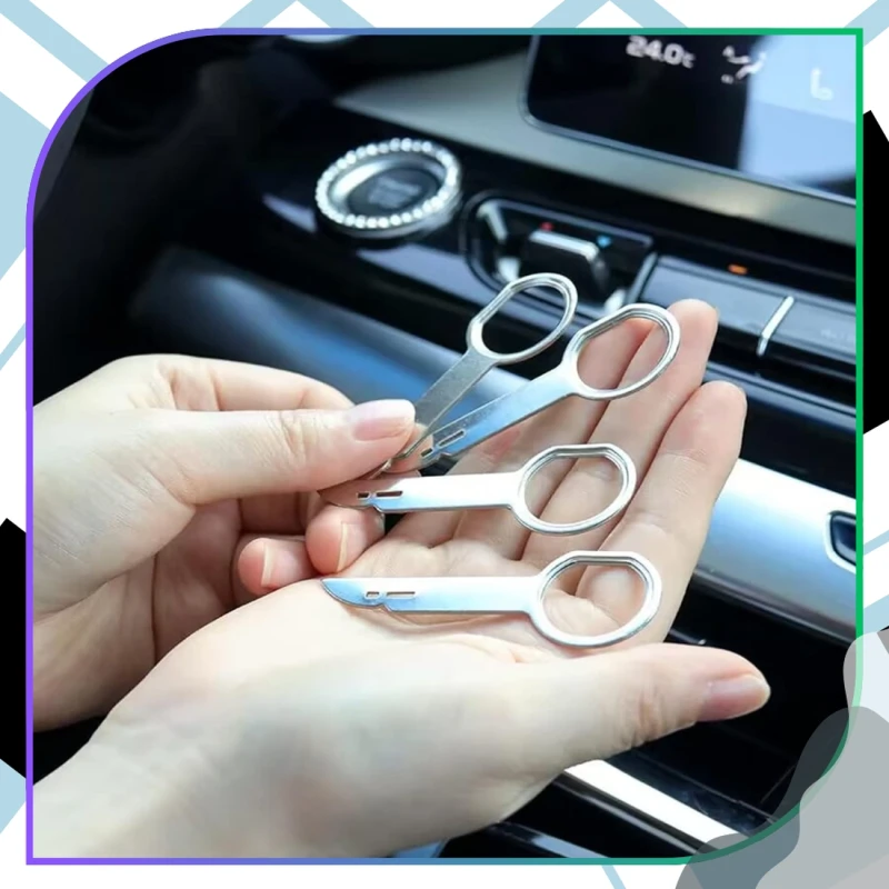 Klucze do demontażu radia wyjmaki 4szt. Audi VW Ford Skoda Seat 6.webp