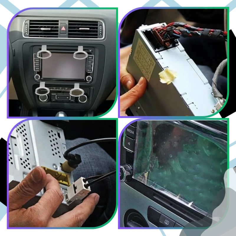 Klucze do demontażu radia wyjmaki 4szt. Audi VW Ford Skoda Seat 7.webp