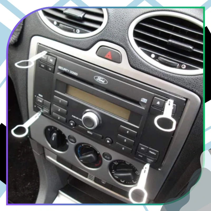Klucze do demontażu radia wyjmaki 4szt. Audi VW Ford Skoda Seat 8.webp