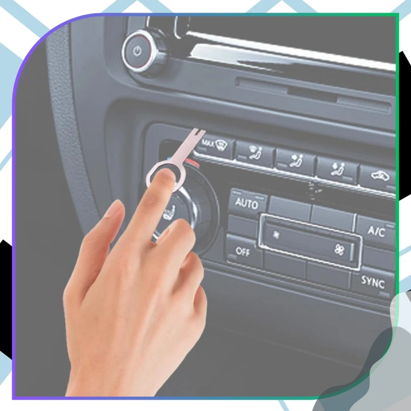 Klucze do demontażu radia wyjmaki 4szt. Audi VW Ford Skoda Seat 9.webp