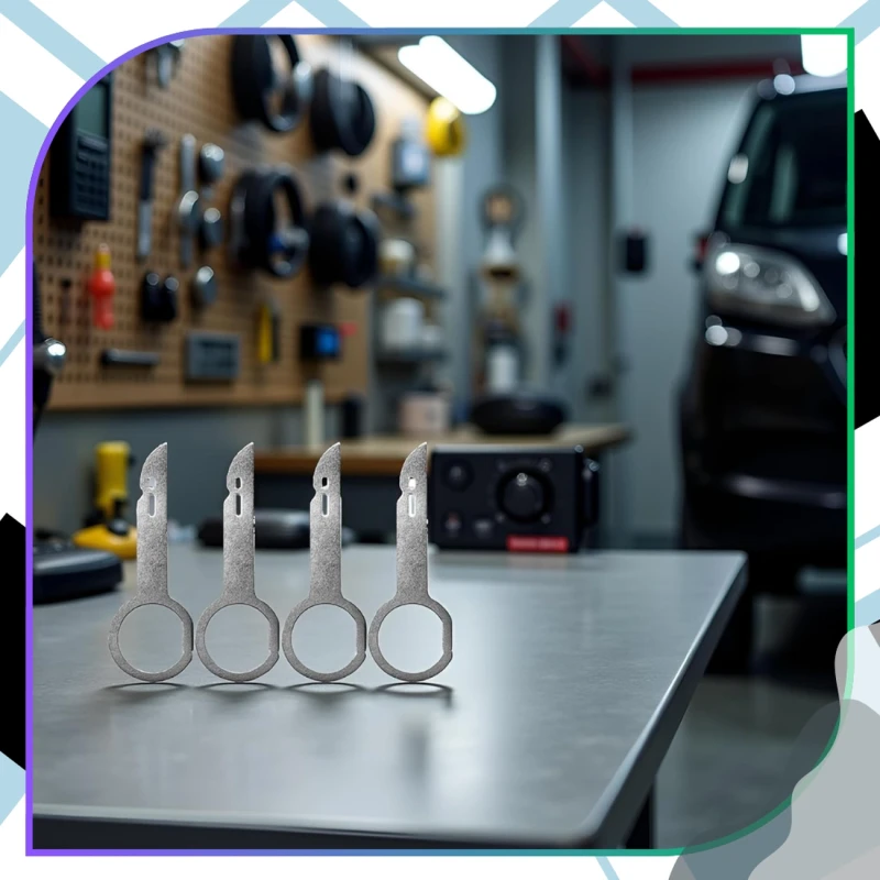 Klucze do demontażu radia wyjmaki 4szt. Audi VW Ford Skoda Seat 10.webp