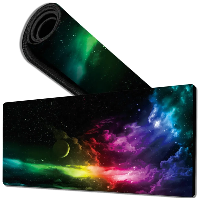 Podkładka pod mysz na biurko 90x40 cm mata gamingowa kosmos 2.webp