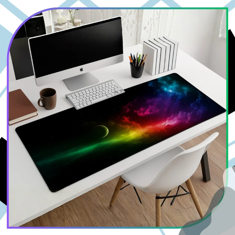 Podkładka pod mysz na biurko 90x40 cm mata gamingowa kosmos 5.webp