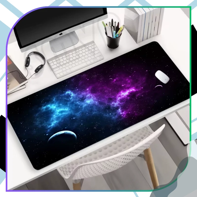 Podkładka pod mysz na biurko kosmos mata gamingowa 90x40 cm 6.webp