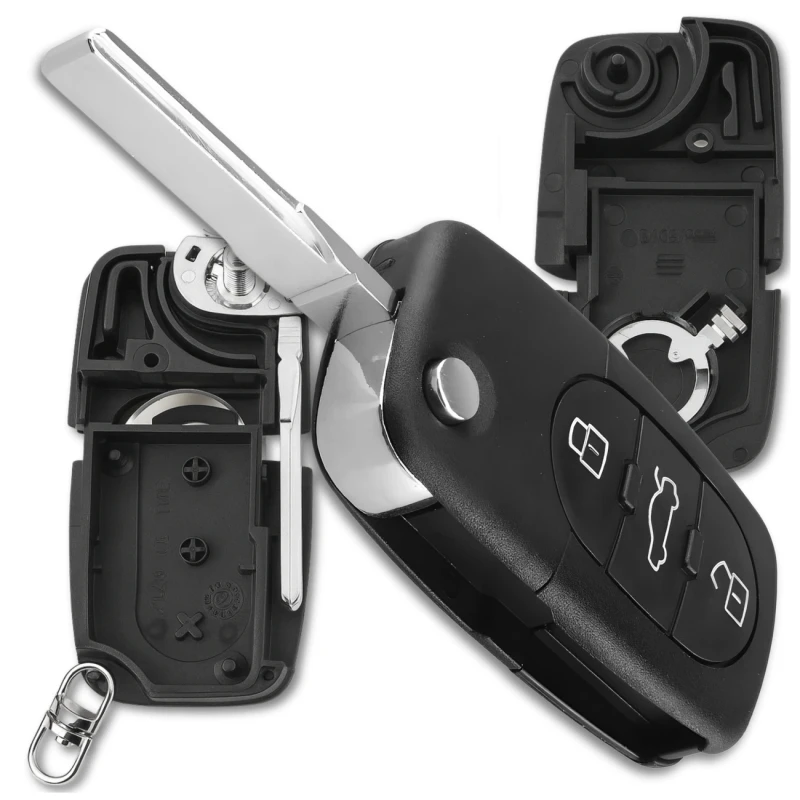 Obudowa kluczyk pilot 3 przyciski do auta AUDI A2 A3 A4 A6 A8 TT 3.webp