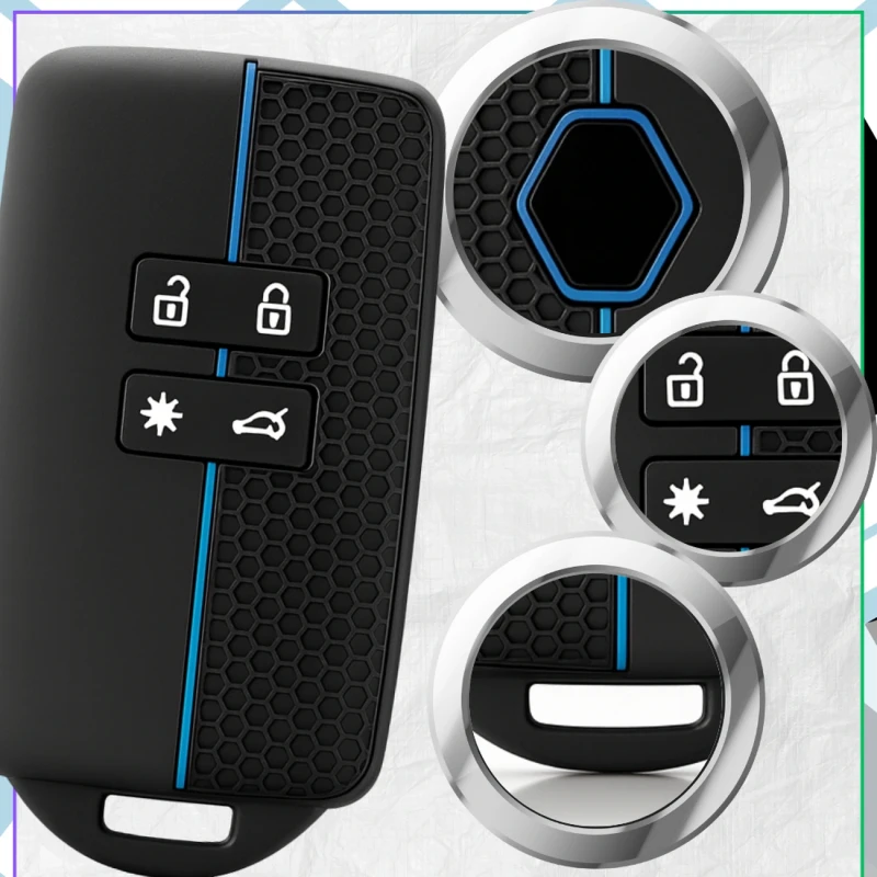 POKROWIEC Etui Silikonowe na kluczyk Renault Clio Megane Captur Dacia Sandero 6.webp